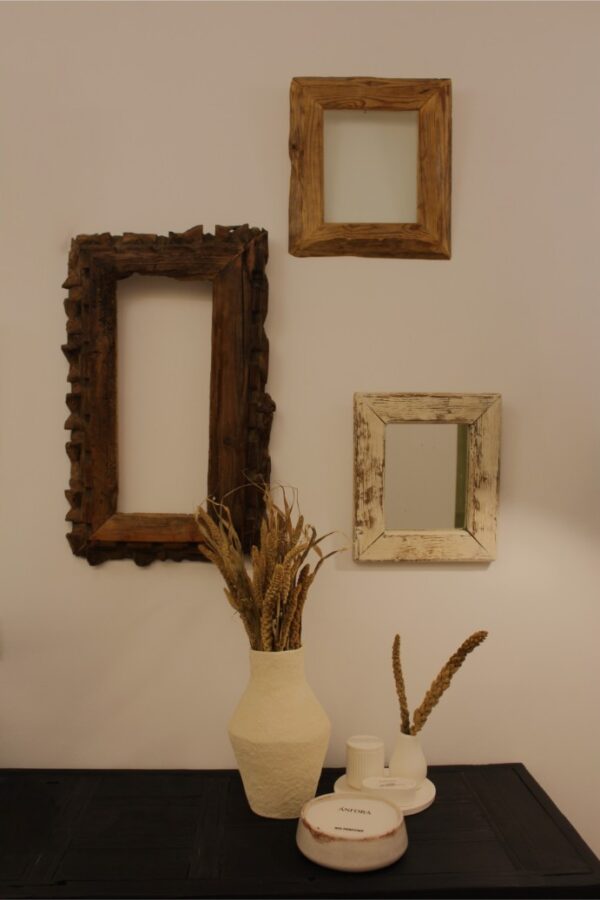 Marco de madera con cristal