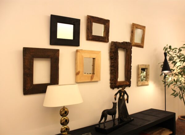 Marco de madera con cristal