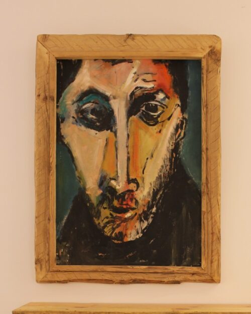 Cuadro pintado al óleo sobre cartón