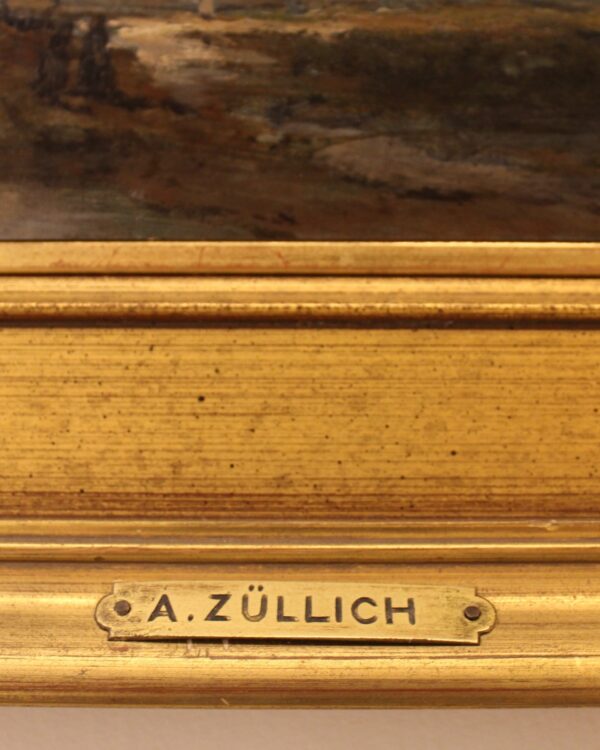 Pintura de Andor Züllich von Züllborn del siglo XIX